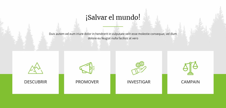 Salvar el mundo Plantilla Joomla