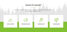 Sauver Le Monde - HTML Site Builder