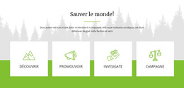 Sauver Le Monde - Modèle De Page Web