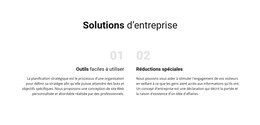 Solutions D'Affaires Texte - Modèle Web