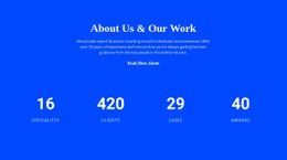 Counter About Us - Html Code Example