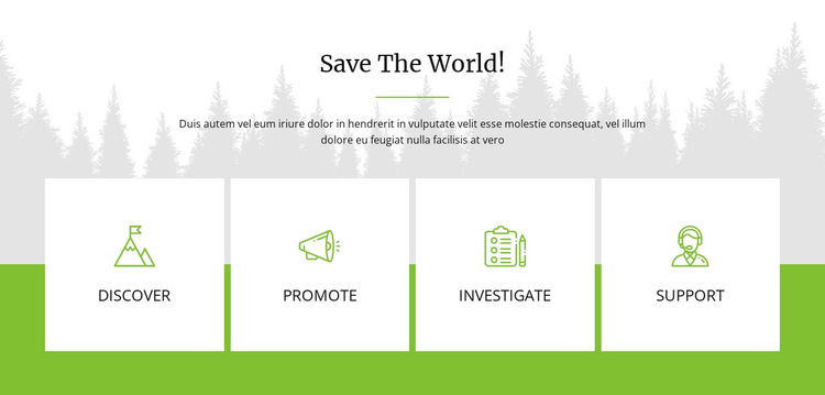 Save The World HTML5 Template