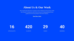 Counter About Us - Page Builder Templates Free
