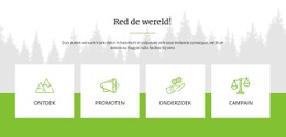 Red De Wereld CSS-Sjabloon