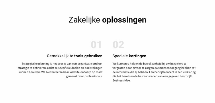 Sms zakelijke oplossingen HTML5-sjabloon