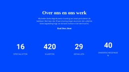 Responsieve Websjabloon Voor Teller Over Ons