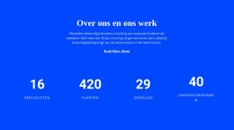 Teller Over Ons - Eenvoudig Ontwerp