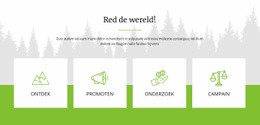 Klaar Voor Gebruik Siteontwerp Voor Red De Wereld