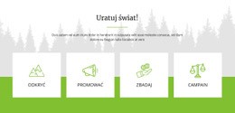 Gotowy Do Użycia Projekt Witryny Dla Uratuj Świat