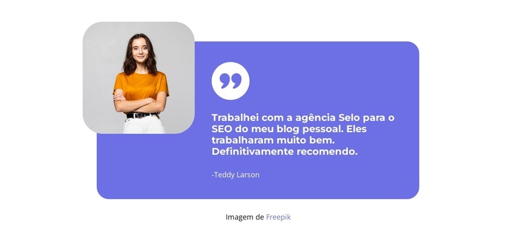 Eles trabalharam muito bem Modelo de site