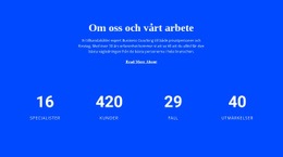 Räknare Om Oss - Personliga Webbplatsmallar