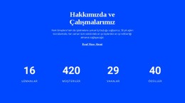 Sayaç Hakkımızda - Kullanımı Kolay HTML5 Şablonu