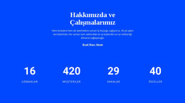 Sayaç Hakkımızda - Kişisel Web Sitesi Şablonları