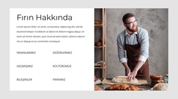 Fırınımız Hakkında WordPress Teması