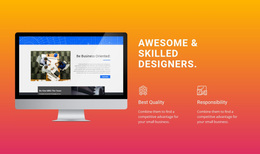 Awesome And Skilled Designers - Drag & Drop Web Page Design