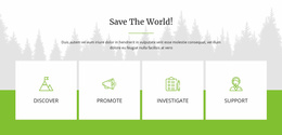 Save The World - Web Page Template
