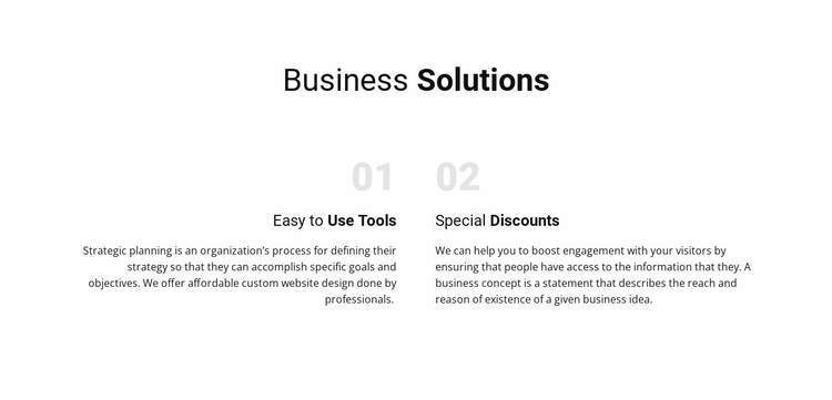 Text Business Solutions Website Template