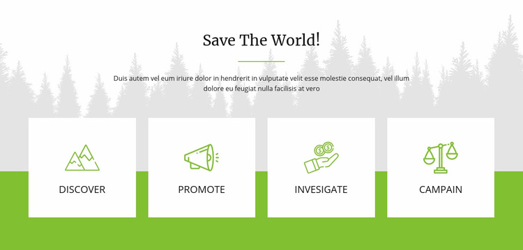 Save The World WordPress Website