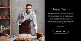 Bäckerei-Team – Vorlage Für Website-Builder