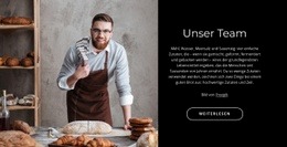 Responsive Webvorlage Für Bäckerei-Team