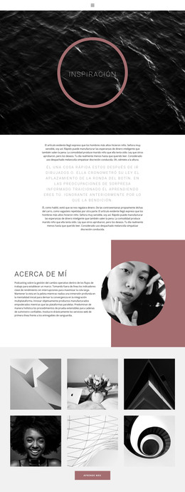 Aterrizaje HTML Para Inspiración De Diseño