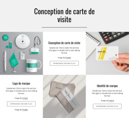 Conception De Carte De Visite - Maquette De Site Web PSD