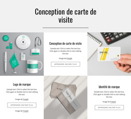 Conception De Carte De Visite - Modèle HTML5 Réactif