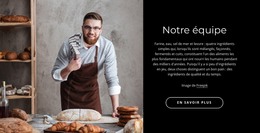 Modèle De Site Pour L'Équipe De La Boulangerie