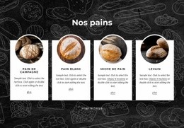 Pains Fermiers : Modèle HTML5 Créatif Polyvalent