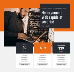 Hébergement Web Sécurisé - Modèle HTML5 Réactif