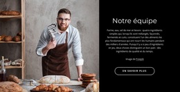 Modèle De Plate-Forme De Lancement Pour L'Équipe De La Boulangerie