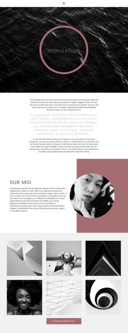 Inspiration De Conception : Modèle D'Une Page Facile À Utiliser