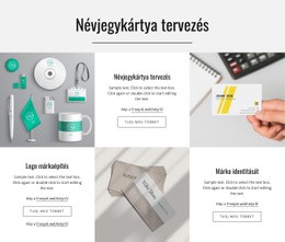 Névjegykártya Tervezés HTML CSS Webhelysablon