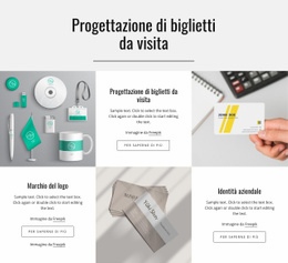 Progettazione Di Biglietti Da Visita - HTML Web Page Builder