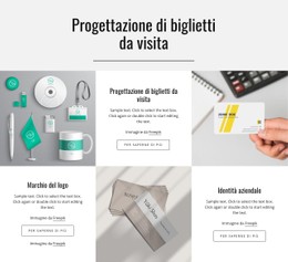 Progettazione Di Biglietti Da Visita Modello Di Sito Web HTML CSS