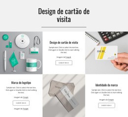 Design De Cartão De Visita - Construtor De Sites Criativos E Multifuncionais