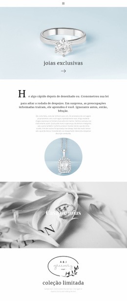 Joalheria Exclusiva - Design De Site Responsivo