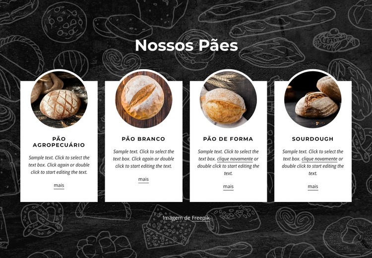 Pães de fazenda Template CSS