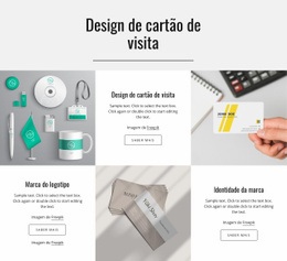 Design De Cartão De Visita - Inspiração De Modelo HTML5