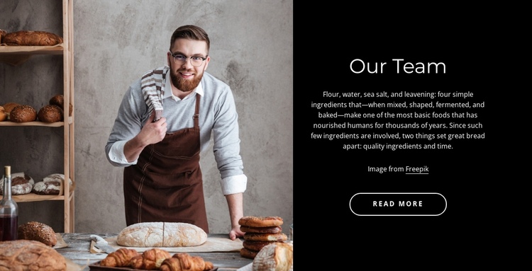 Bakery team Website Builder Software