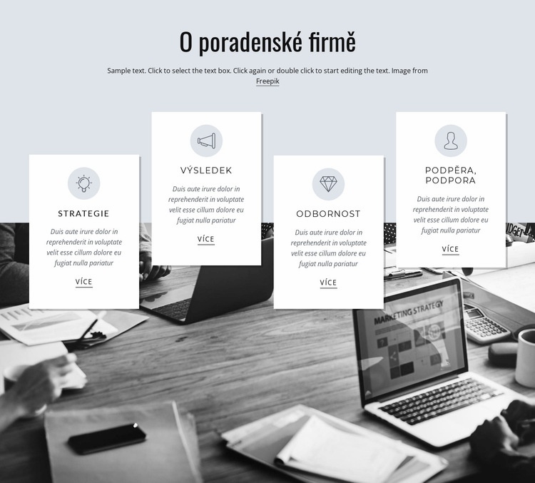 O poradenské firmě Téma WordPress