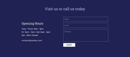 Visit Us Or Call Us Today CSS Layout Template