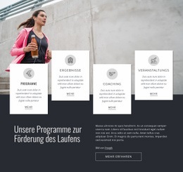 Unsere Laufprogramme - Schöne Vorlage Für Eine Seite