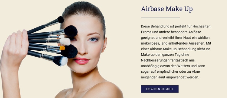 Airbase schminken HTML5-Vorlage