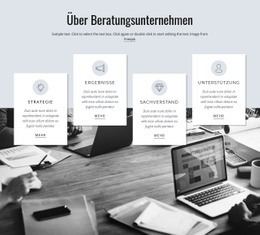 Über Beratungsunternehmen – Responsiver Website-Builder