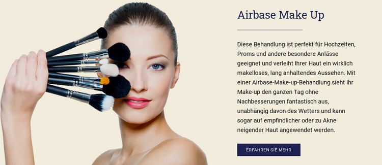 Airbase schminken Website-Modell