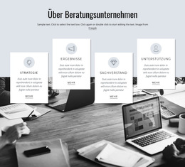 Über Beratungsunternehmen – Responsive Website-Vorlage