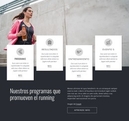 Nuestros Programas En Ejecución: Página De Destino Lista Para Usar