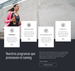 Página De Destino Para Nuestros Programas En Ejecución