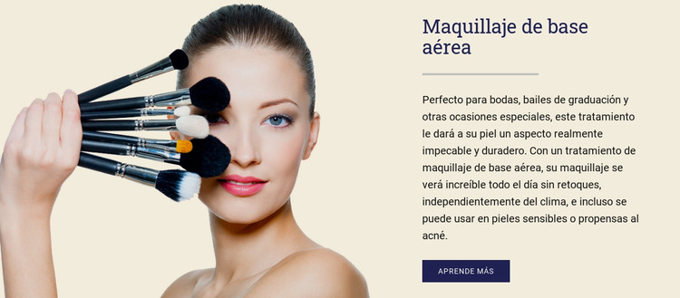 Maquillaje de base aérea Plantilla HTML